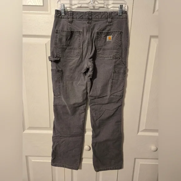 Carhartt Women's Fleece-lined Canvas Work Pants - Picture 2 of 6